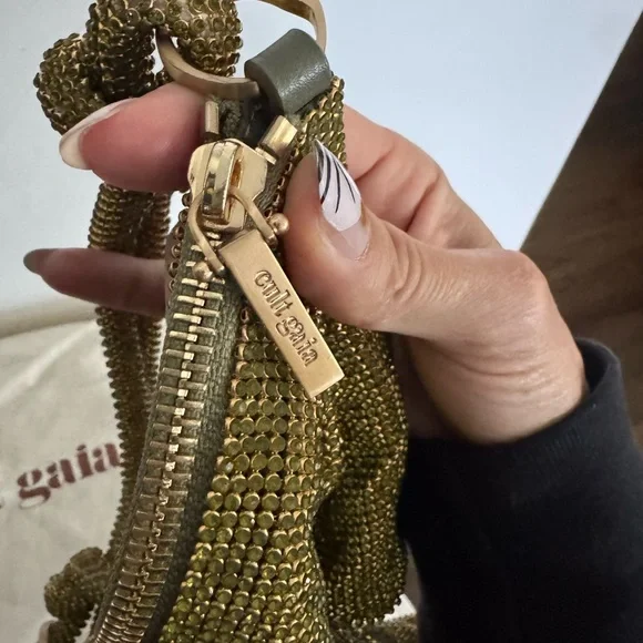 Cult Gaia Green Crystal Mesh Bag - Picture 3 of 4